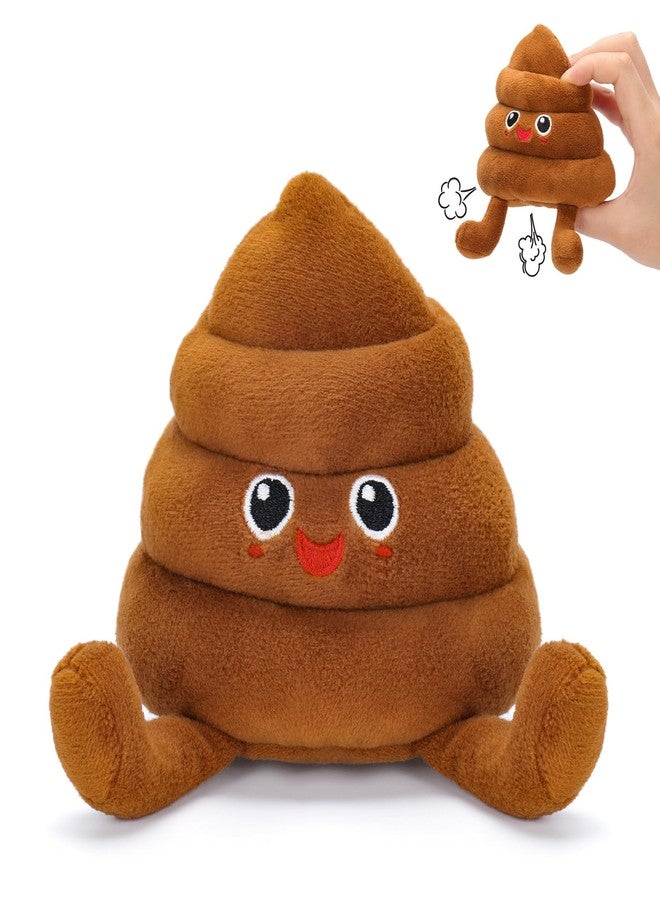 A AIFAMY Funny Poop Plush Toy with 4 Fart Sounds - Fart Blaster Noise Maker - Realistic Fake Poop for Pranks, Jokes - Funny Gag Gift for Pets, Kids, Adults - Image 1